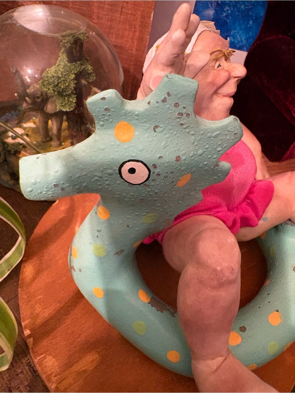 Vintage Richard Simmons Nana's Family Swimming Doll with Pool Float - Picture 3 of 4
